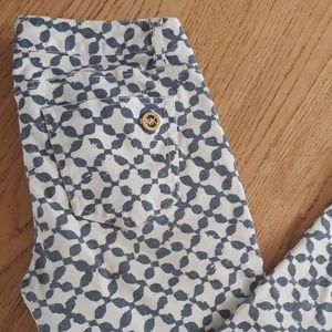 Michael Kors Blue Print Capri Jeans 6